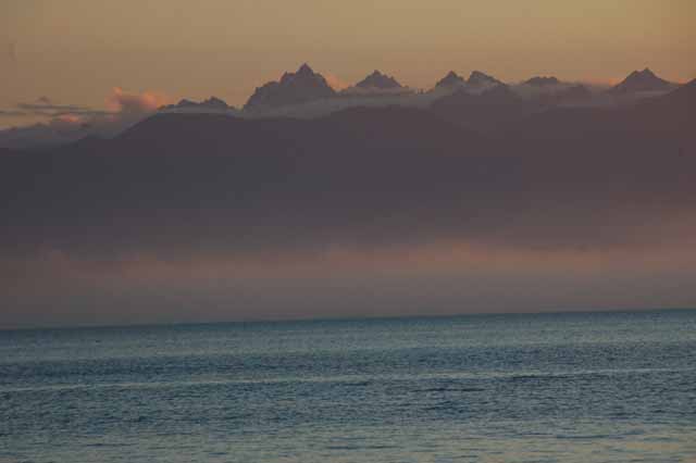 sunset over the Strait of Juan de Fuca